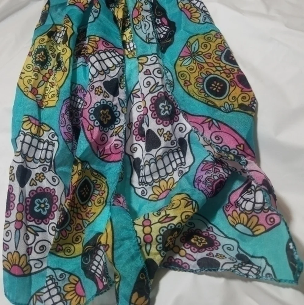 Day Of The Dead Skulls Scarf